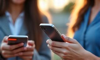 Aplicación fintech con usuarios satisfechos en dispositivos móviles