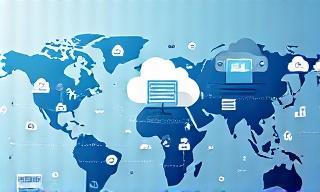 Ilustración de migración cloud para e-commerce global